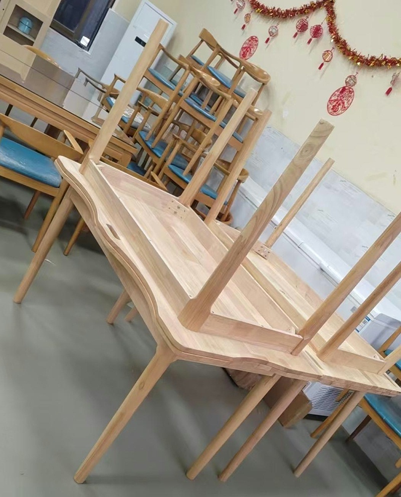 适老化家具.适老餐桌,圆角方形脚