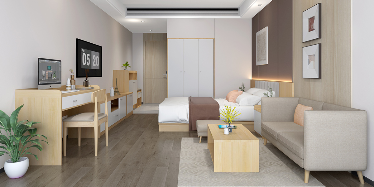 公寓单人间家具